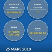 Pokémon Go : quel horaire pour la journée de la communauté du 25 mars ? Pokémon Go : quel horaire pour la journée de la communauté du 25 mars ?